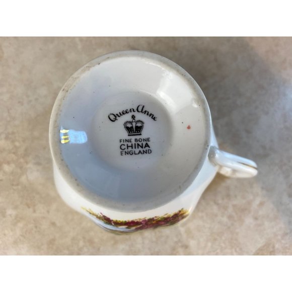 Queen Anne Ye Banks And Braes Bone China Tea Cup And Saucer Set - Picture 7 of 10